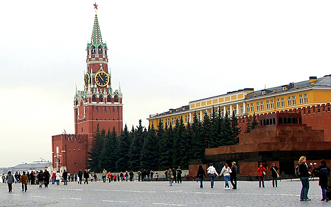 Lenin's Mausoleum and Saviour Tower