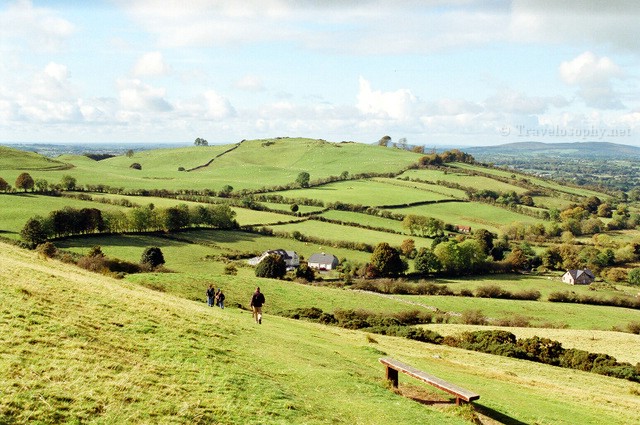 Descending Loughcrew valley view