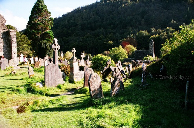 Cemetery at Glendalough Cathedral