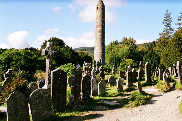 Glendalough Round Tower & Cemetery 